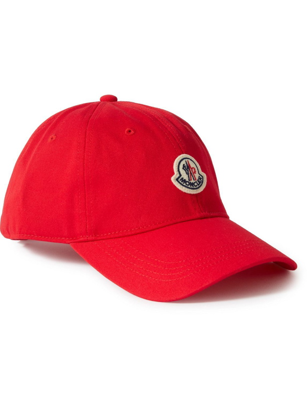 Photo: Moncler - Logo-Appliquéd Cotton-Twill Baseball Cap