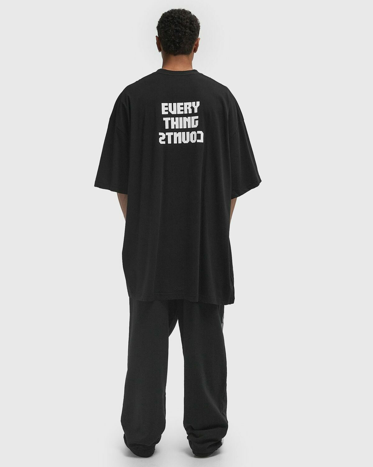 032c POINT ZERO OVERSIZED TEE Black Mens Shortsleefe