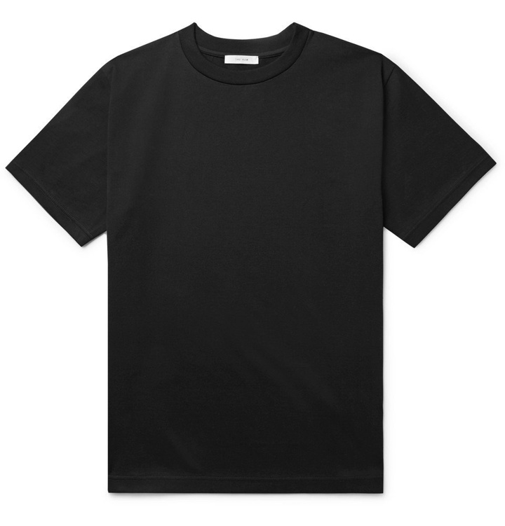 Photo: The Row - Ed Cotton-Jersey T-Shirt - Black