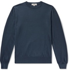 CANALI - Slim-Fit Cotton Sweater - Blue