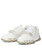 Jimmy Choo - Diamond X/F embellished leather sneakers