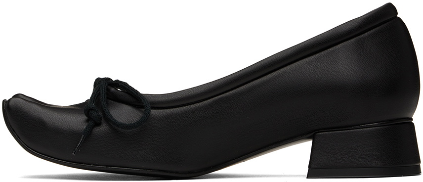 Paula Canovas Del Vas Black Diablo Ballerina Flats
