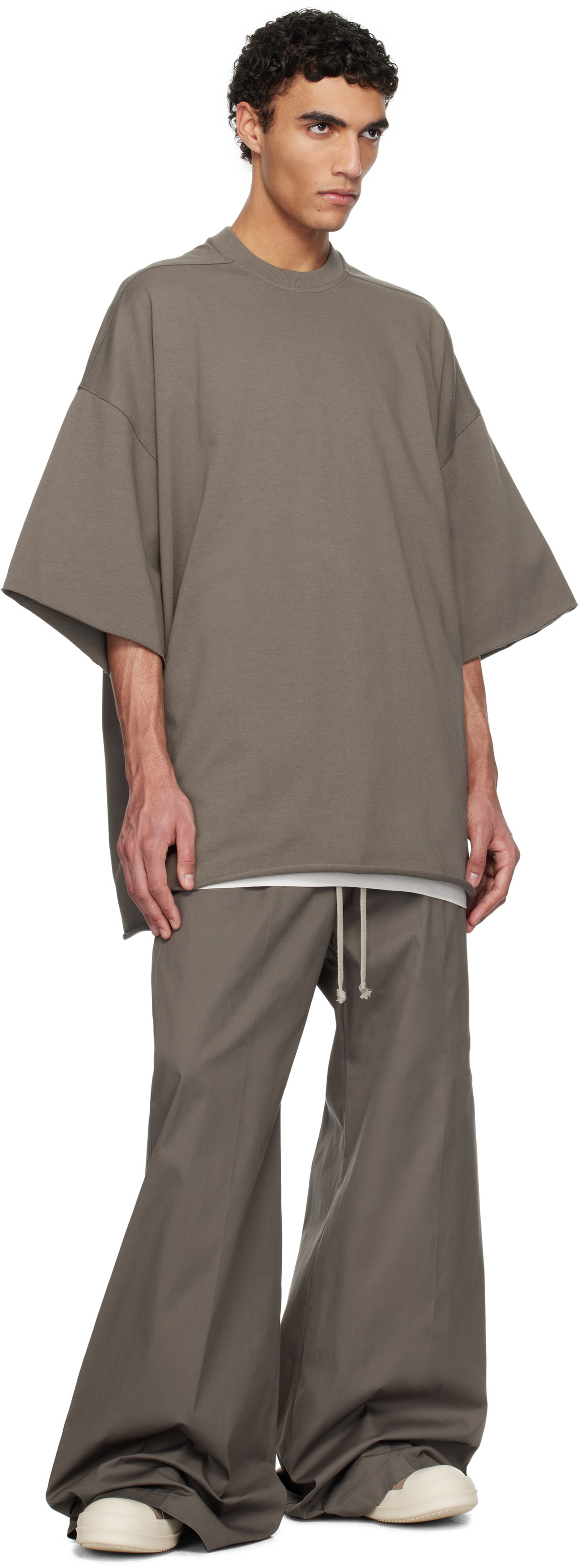 Rick Owens Grey Hollywood Tommy T-shirt Rick Owens