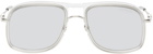 Moncler Silver Kontour Sunglasses