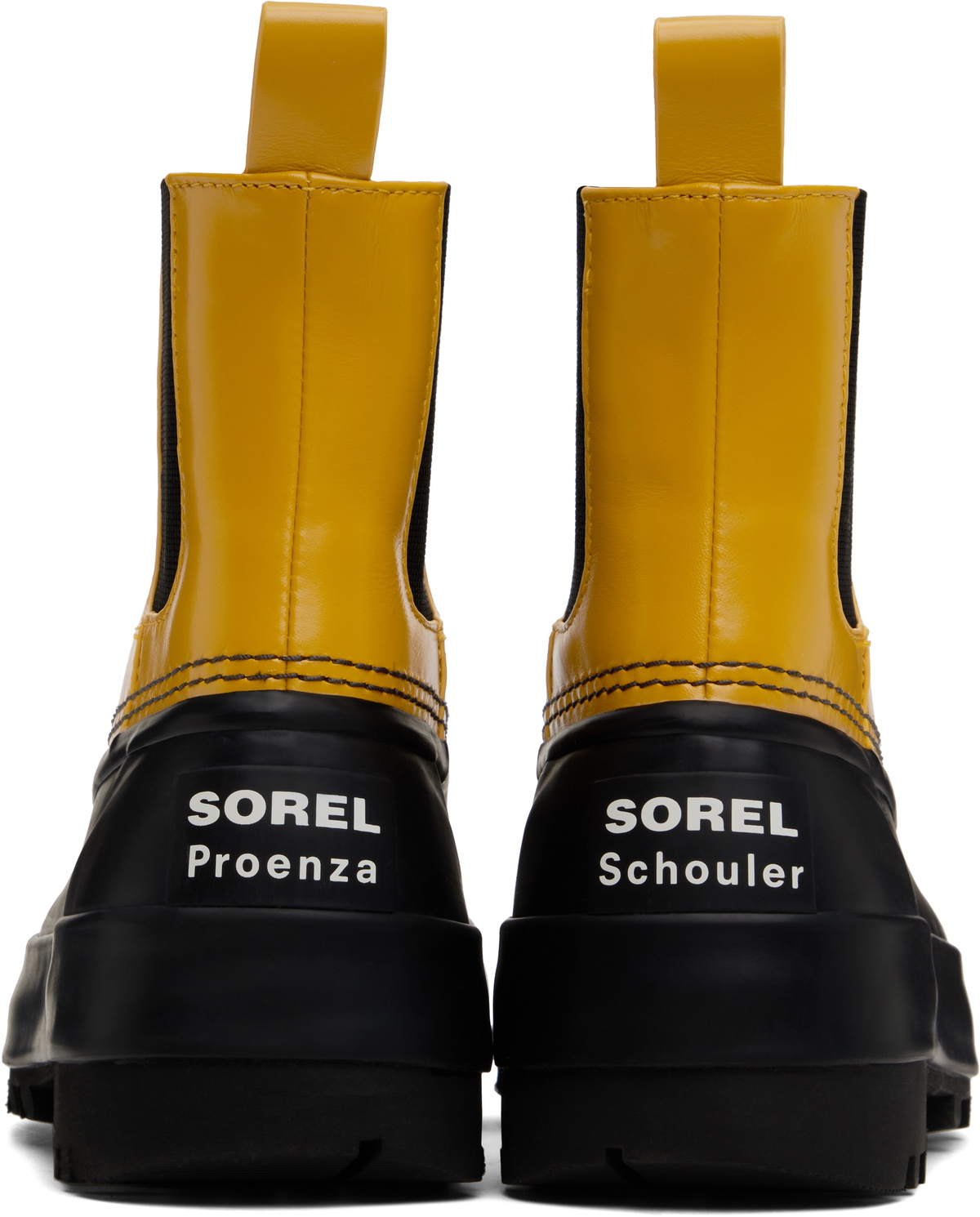 Proenza Schouler Yellow & Black SOREL Edition Caribou Chelsea