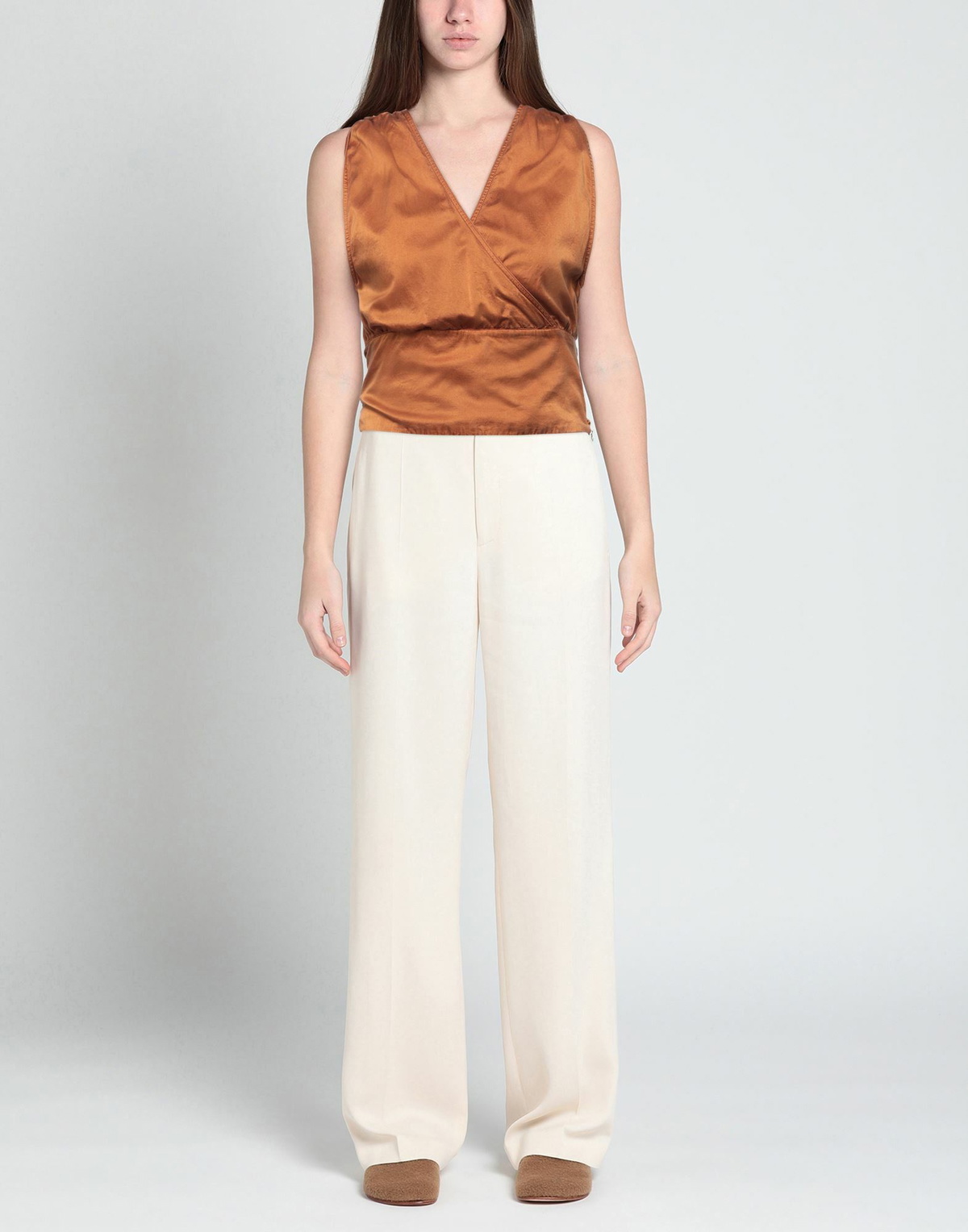 Jijil Womens Top in Camel