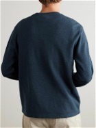 FRAME - Duofold Cotton-Jersey Sweatshirt - Blue
