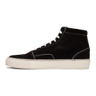 Common Projects Black Suede Skate Mid Sneakers
