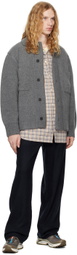 DOCUMENT Navy Heavy Wool Easy Jersey Trousers
