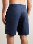 Outerknown - Apex Hybrid Straight-Leg Long-Length Recycled Swim Shorts - Blue