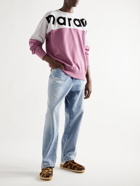 Isabel Marant - Howley Logo-Flocked Cotton-Blend Jersey Sweatshirt - Unknown