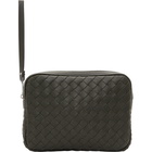 Bottega Veneta Grey Intrecciato Pouch