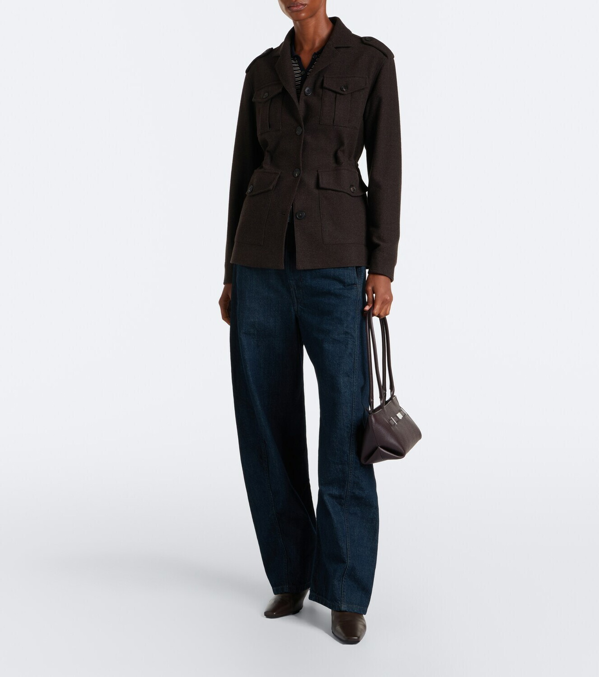 DeMellier New York leather shoulder bag