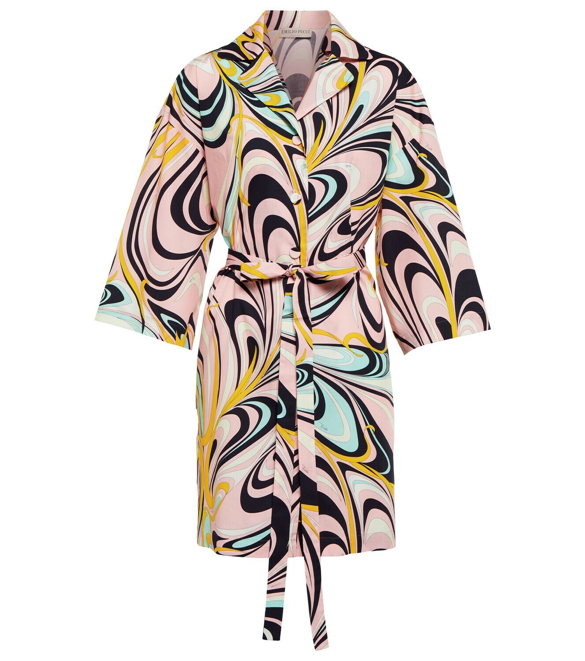 Emilio Pucci Iride-print Mini Dress in White