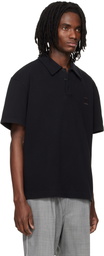 WOOYOUNGMI Black Back Logo Polo