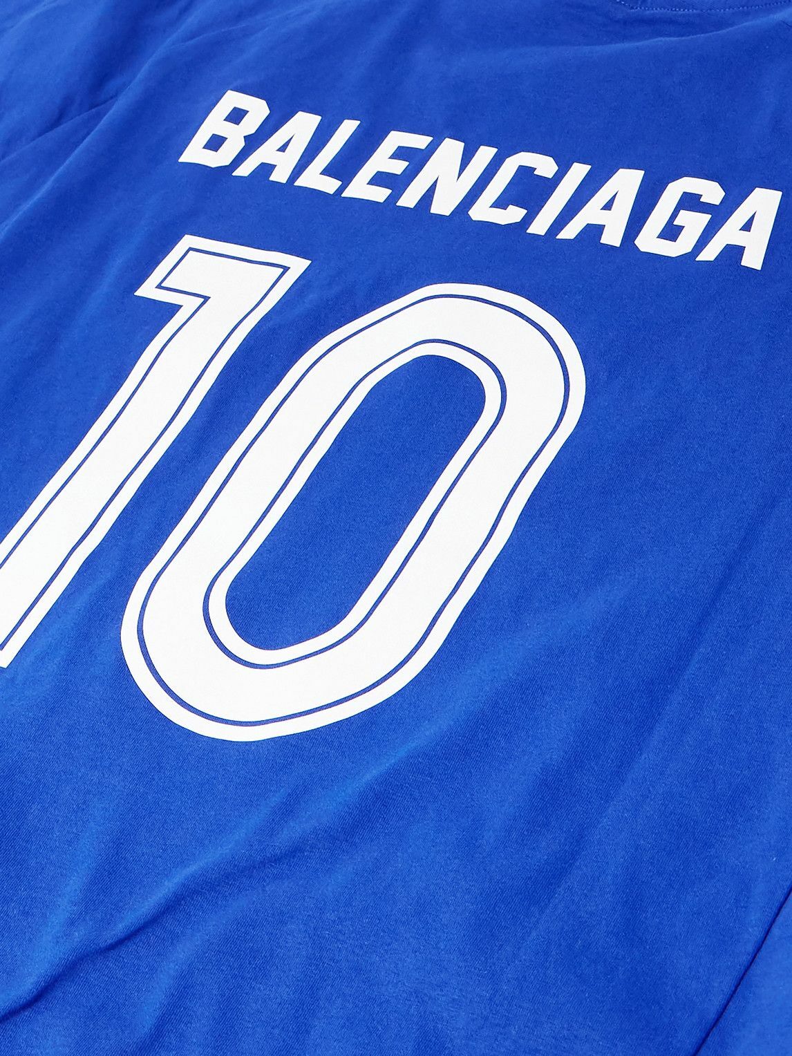 Balenciaga - Oversized Embroidered Logo-Print Cotton-Jersey T