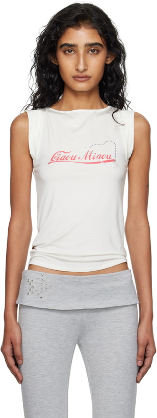 Photo: Miaou Off-White Lucia Tank Top