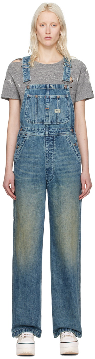 R13　デイモン　デニムオーバーオール　Damon denim overalls DAMON OVERALL - WEBER LINEN INDIGO – R13