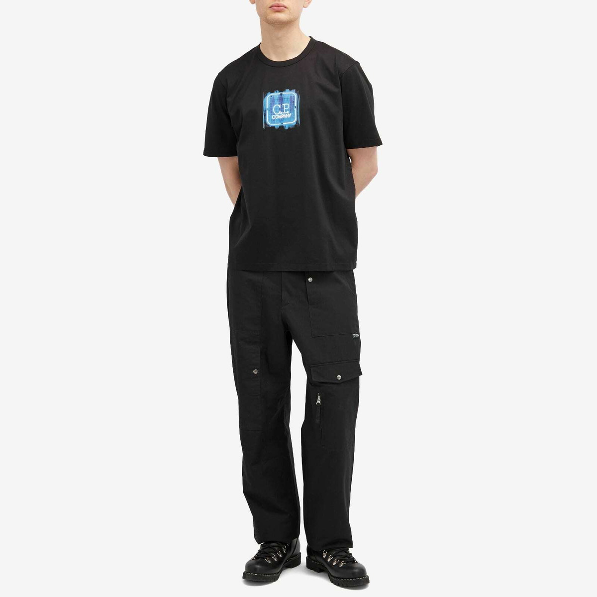 C.P. Company Men's Metropolis Embossed Logo Badge T-Shirt in