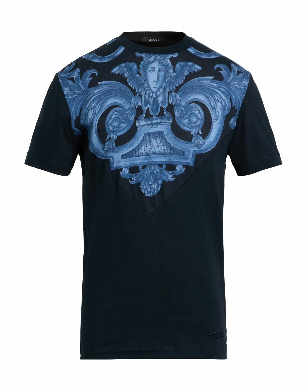Versace Mens T-shirt Midnight in Blue