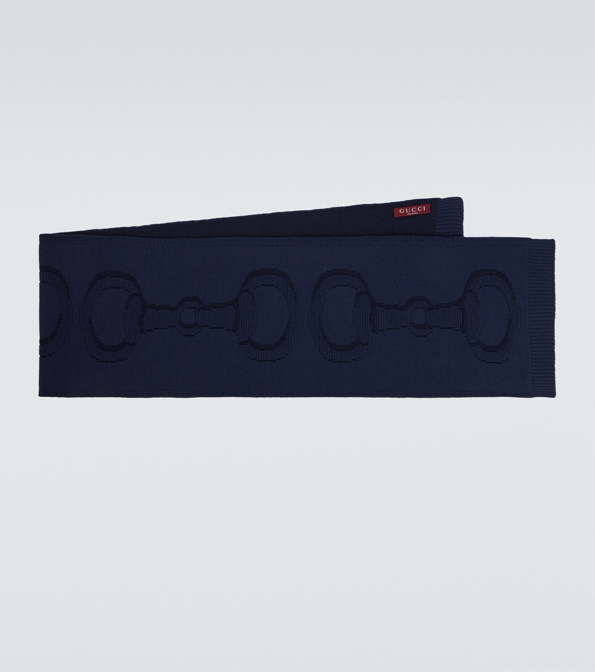 Gucci Gucci Horsebit wool scarf