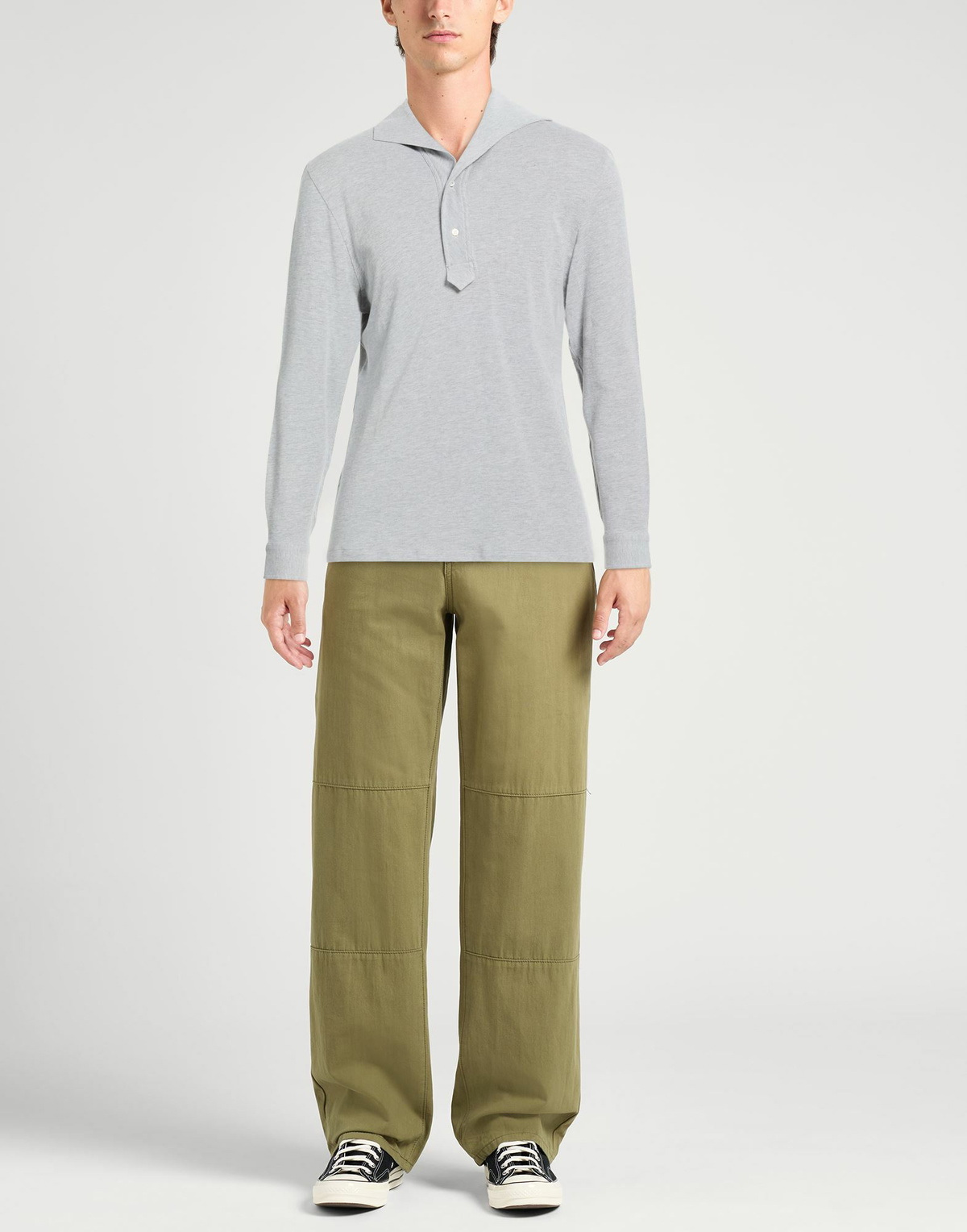 Isaia Mens Polo shirt in Grey
