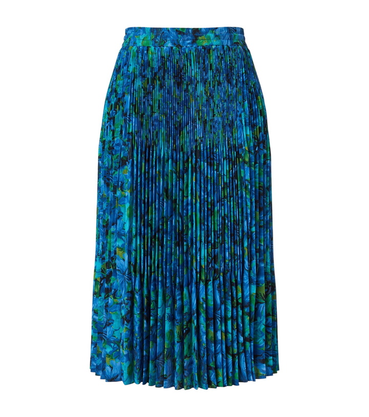 Photo: Gucci Floral pleated silk crêpe de chine midi skirt