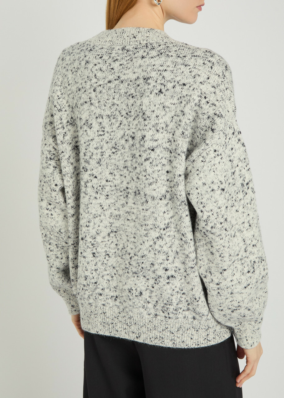 Anine Bing Sydney Logo-appliquéd Knit Jumper Multicoloured