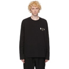 Jil Sander Black Metal Decoration Long Sleeve T-Shirt