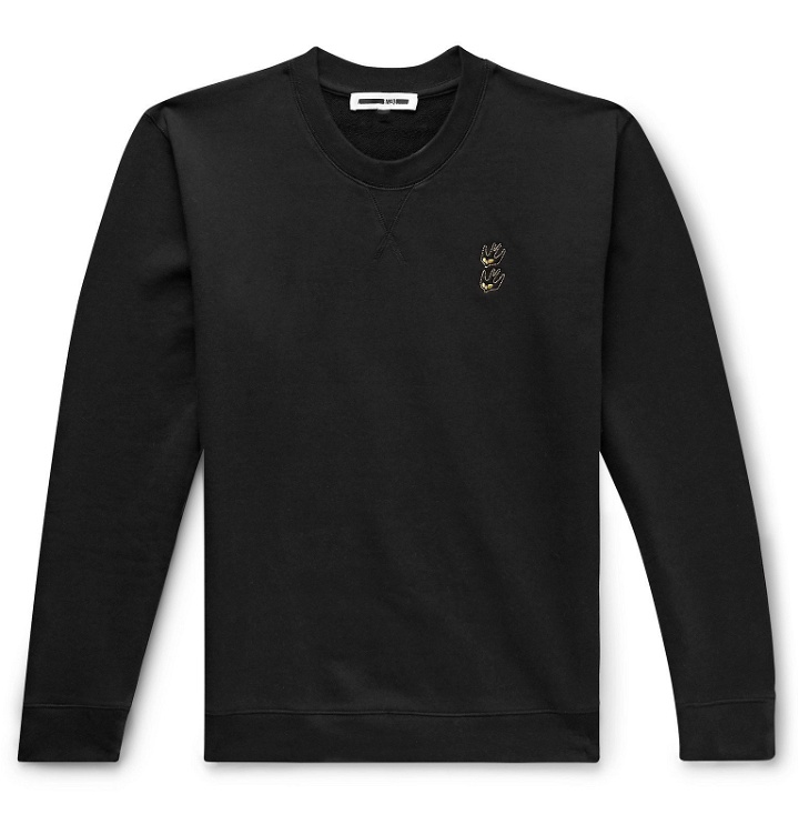 Photo: McQ Alexander McQueen - Logo-Embroidered Loopback Cotton-Jersey Sweatshirt - Black