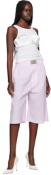 VAQUERA Pink & White Big Boxers Shorts
