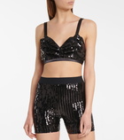 Junya Watanabe - Sequined bralette