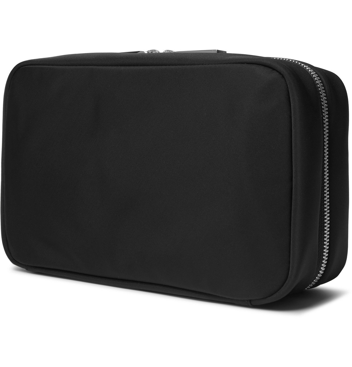 Hugo Boss Meridian LeatherTrimmed Shell Wash Bag Black Hugo Boss