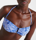 Heidi Klein Lake Como printed bikini top