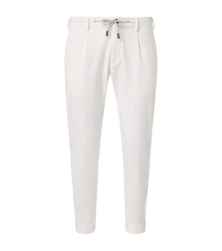 Photo: Eleventy Cotton-blend slim pants