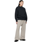Fear of God ESSENTIALS Black Classic Crewneck Sweatshirt