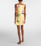 Leo Lin Leia beaded patch-appliqué minidress