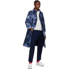 Blue Blue Japan Blue and White Kagozome Long Coat