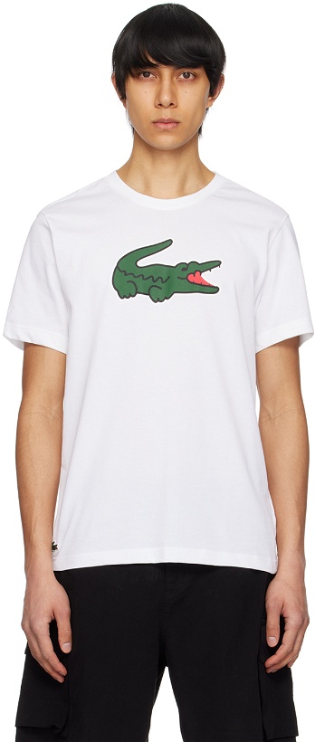 Photo: Lacoste White Croc T-Shirt
