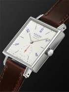 NOMOS Glashütte - Tetra Neomatik 39 Automatic 46mm Stainless Steel and Leather Watch, Ref. No. 421.S1