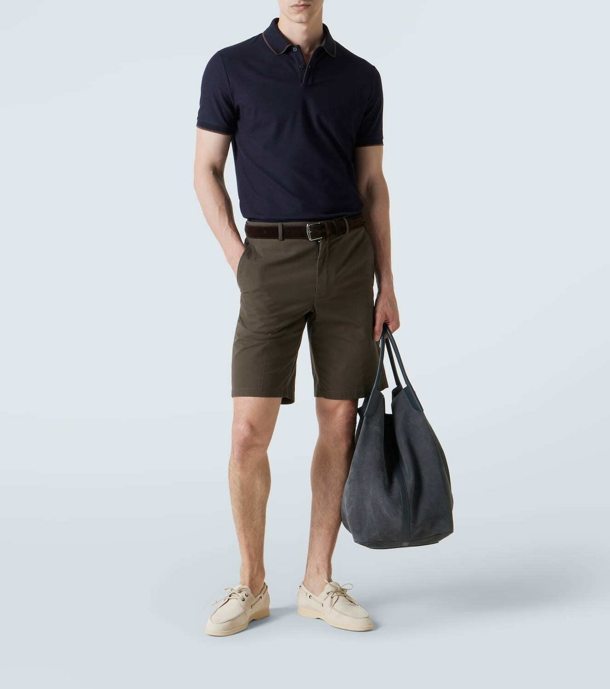 Loro Piana Jarno cotton-blend Bermuda shorts