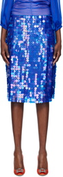 Saks Potts Blue Marna Midi Skirt