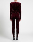 Alexandre Vauthier Womens Jumpsuit Burgundy