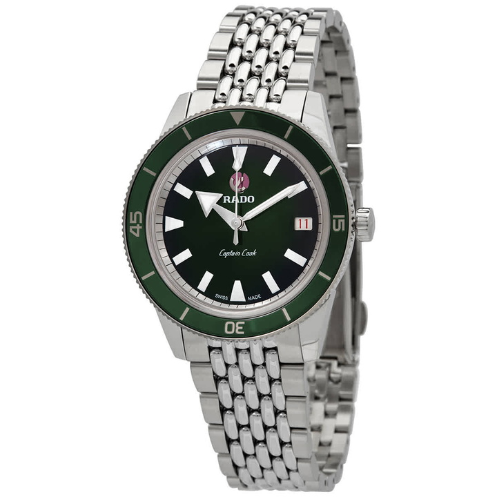 Photo: Rado Captain Cook Automatic Green Dial Unisex Watch R32500323