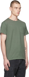 RRL Green Garment-Dyed Pocket T-Shirt