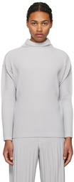 HOMME PLISSÉ ISSEY MIYAKE Gray Basics Turtleneck