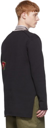 Comme des Garçons Homme Plus Black Polyester Sweater