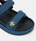 Tory Burch Kira denim platform sandals