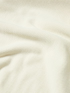 Les Tien - Cotton-Jersey Half-Zip Sweatshirt - White