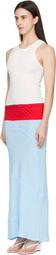 Gimaguas White & Blue Amelia Maxi Dress